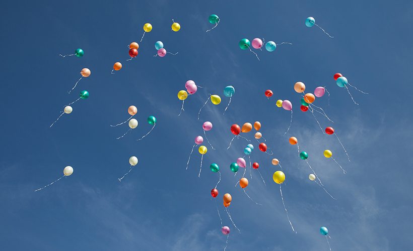 Luftballone steigen